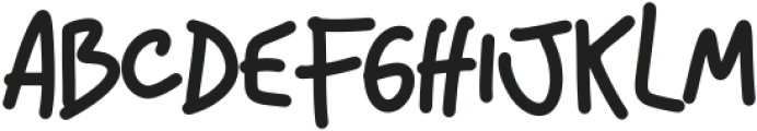 Bouncy Scriber Regular ttf (400) Font UPPERCASE