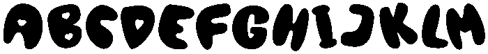 BouncyFish-Regular otf (400) Font UPPERCASE