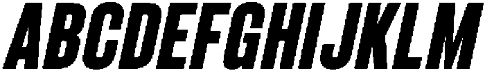 Bounder Bold Italic otf (700) Font UPPERCASE