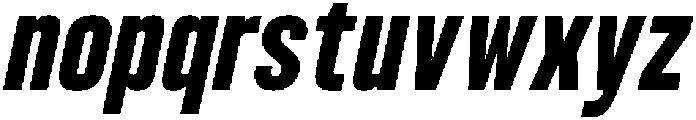 Bounder Bold Italic otf (700) Font LOWERCASE