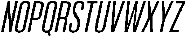 Bounder Extra Light Italic otf (200) Font UPPERCASE