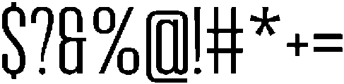 Bounder Extra Light otf (200) Font OTHER CHARS