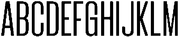 Bounder Extra Light otf (200) Font UPPERCASE