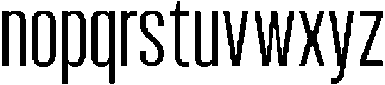 Bounder Extra Light otf (200) Font LOWERCASE