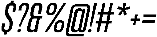 Bounder Light Italic otf (300) Font OTHER CHARS