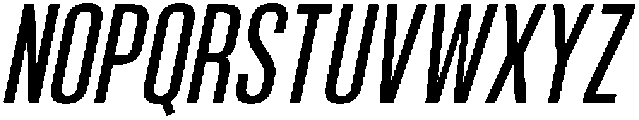 Bounder Light Italic otf (300) Font UPPERCASE
