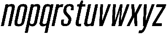 Bounder Light Italic otf (300) Font LOWERCASE