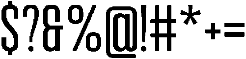 Bounder Light otf (300) Font OTHER CHARS
