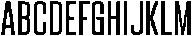 Bounder Light otf (300) Font UPPERCASE