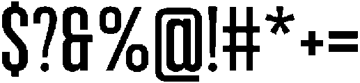 Bounder Regular otf (400) Font OTHER CHARS