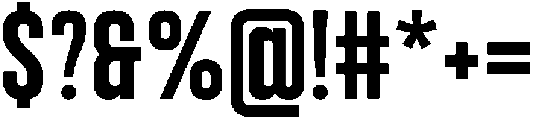 Bounder Semi Bold otf (600) Font OTHER CHARS