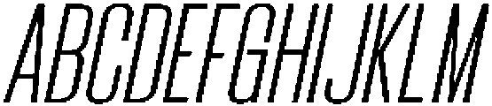 Bounder Thin Italic otf (100) Font UPPERCASE