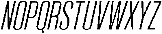 Bounder Thin Italic otf (100) Font UPPERCASE