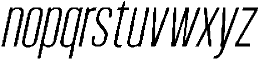 Bounder Thin Italic otf (100) Font LOWERCASE