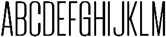 Bounder Thin otf (100) Font UPPERCASE