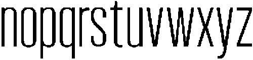 Bounder Thin otf (100) Font LOWERCASE