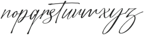 Bounthy Flow Italic otf (400) Font LOWERCASE