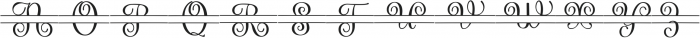 Bouquet Monogram Regular ttf (400) Font LOWERCASE