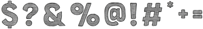 Bourton Hand Stripes C otf (400) Font OTHER CHARS