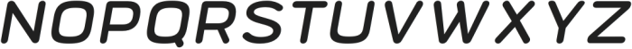 Bourton Round SemiBold Wide Italic otf (600) Font UPPERCASE