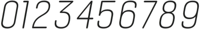 Bourton Round Thin Narrow Italic otf (100) Font OTHER CHARS