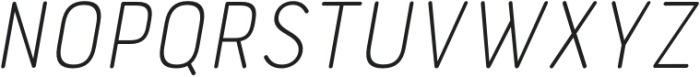 Bourton Round Thin Narrow Italic otf (100) Font UPPERCASE