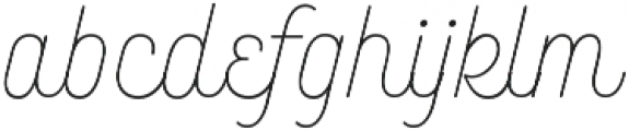 Bourton Script Light otf (300) Font LOWERCASE