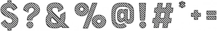 Bourton Stripes A otf (400) Font OTHER CHARS