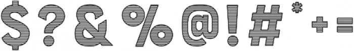 Bourton Stripes C otf (400) Font OTHER CHARS