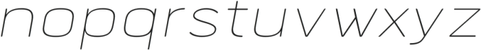 Bourton Text Hairline Wide Italic otf (100) Font LOWERCASE