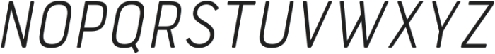 Bourton Text Light Narrow Italic otf (300) Font UPPERCASE