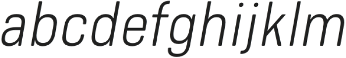 Bourton Text Light Narrow Italic otf (300) Font LOWERCASE