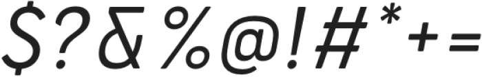 Bourton Text Regular Narrow Italic otf (400) Font OTHER CHARS