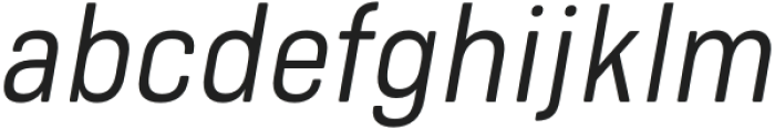 Bourton Text Regular Narrow Italic otf (400) Font LOWERCASE