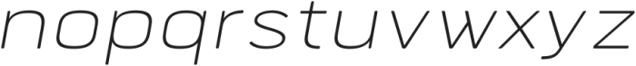Bourton Text Thin Wide Italic otf (100) Font LOWERCASE