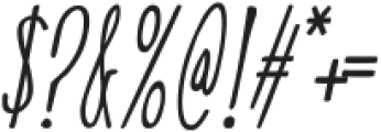 Bouteeka Italic ttf (400) Font OTHER CHARS