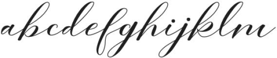 Bouthy Regular otf (400) Font LOWERCASE