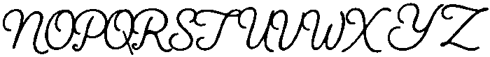 Boutique Handwriting Regular otf (400) Font UPPERCASE
