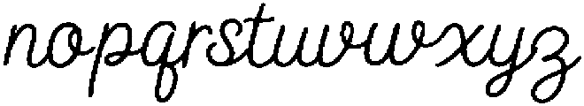 Boutique Handwriting Regular otf (400) Font LOWERCASE