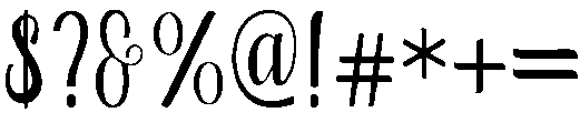 Boutique otf (400) Font OTHER CHARS