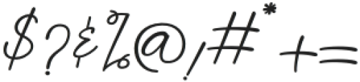 Bouton Signature Regular otf (400) Font OTHER CHARS