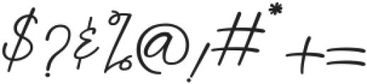 Bouton Signature Regular ttf (400) Font OTHER CHARS