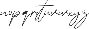 Bouton Signature Regular ttf (400) Font LOWERCASE