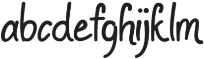 Bouvatta Regular otf (400) Font LOWERCASE