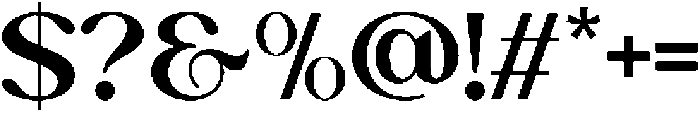 Bovacy Regular otf (400) Font OTHER CHARS