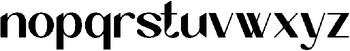 Bovacy Regular otf (400) Font LOWERCASE