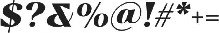 Bovino Extra Bold Italic otf (700) Font OTHER CHARS