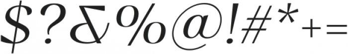 Bovino Extra Light Italic otf (200) Font OTHER CHARS