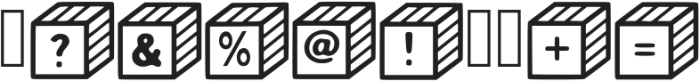 Box Style Regular otf (400) Font OTHER CHARS