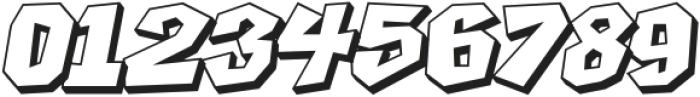 Boxtoon Bold Italic Extrude otf (700) Font OTHER CHARS